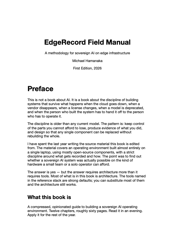 EdgeRecord Field Manual — Second Edition cover